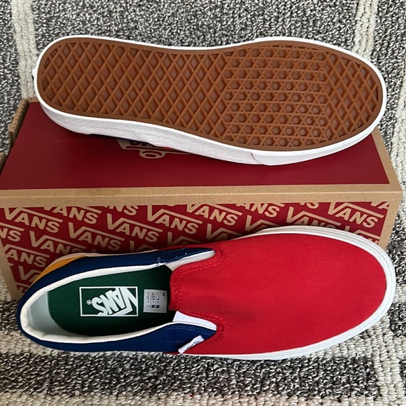 Vans Classic Slip-On Vans Yacht Club Red/Blue MENS - Picture 4 of 16